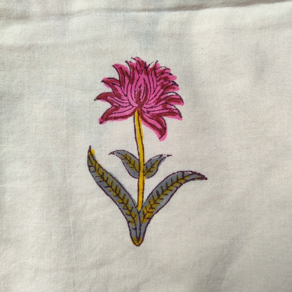 Twill Dor by GULAB CHAND Floral Print Crop Size Small Made In India - Picture 10 of 10